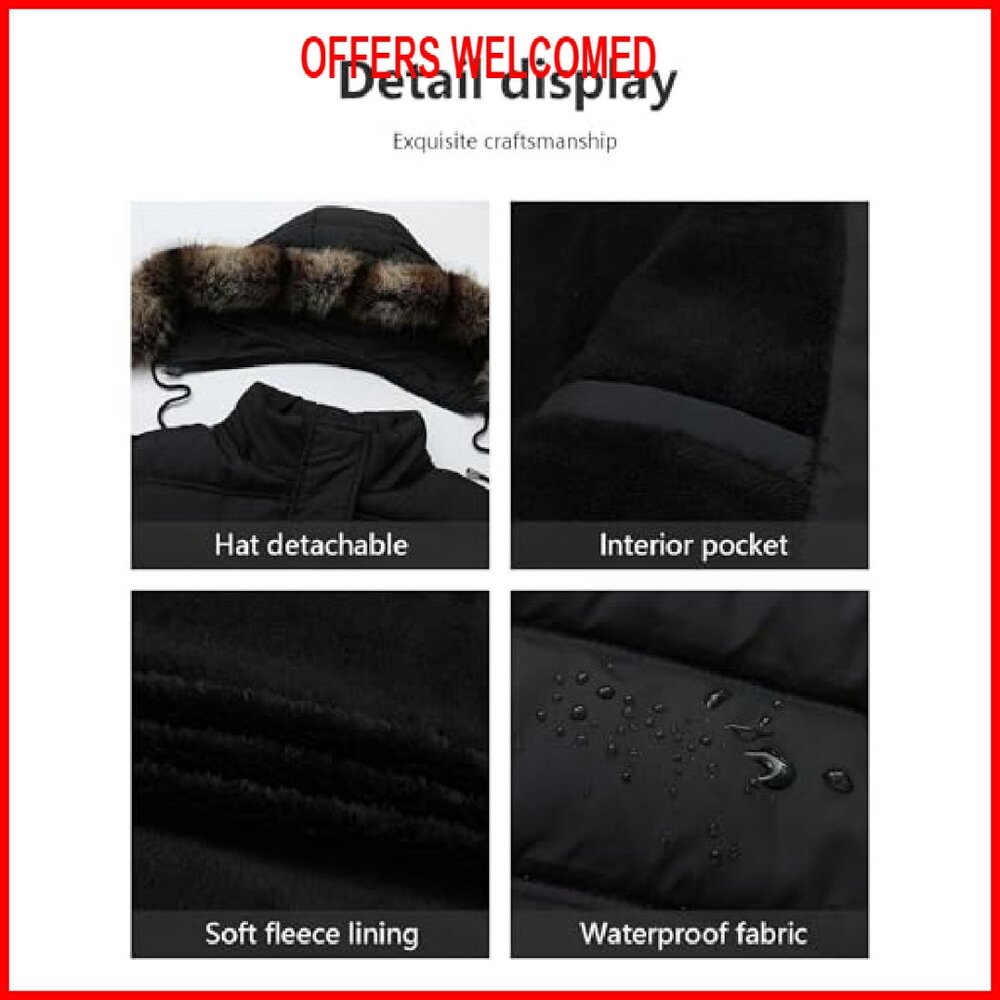 Plus Size Down Puffer Jacket Windproof Waterproof… - image 5